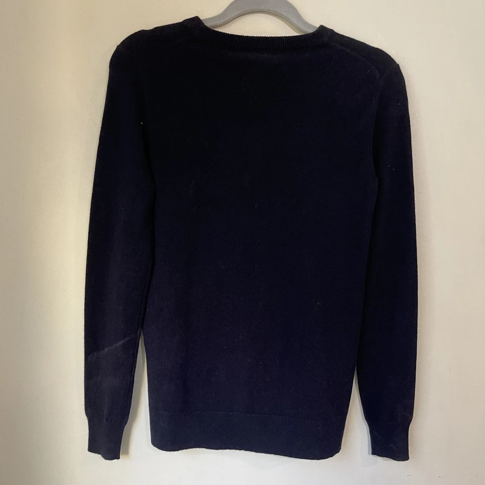 Suéter Tory Burch 100 % cachemir para mujer XS azul marino  Foto 2 de 4