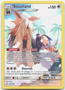 Stoutland 248/236 Cosmic Eclipse Secret Rare Full Art