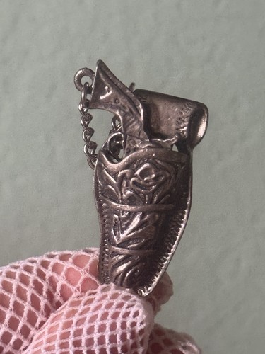 "Funda de pistola vintage Bolo Clip 2"" Western Southwestern años 70"