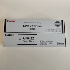 Lot of 2 Genuine Canon GPR-22 Black Toner for iR 1018 1022 1023 1024 1025 Series