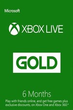 6 MONTHS XBOX LIVE GOLD (GAME PASS CORE) MEMBERSHIP - XB Series X|S - EU/UK.
