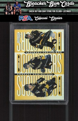 1996-97 Donruss 4 Lemieux Jagr Francis Dominators Gold #/5000