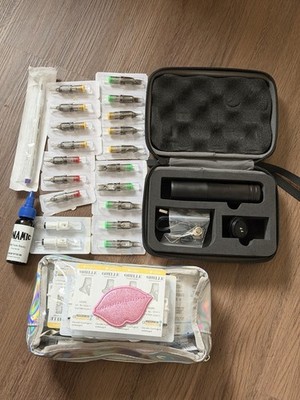 Ambition Ninja Tattoo Kit Pen Ink Needles Lightweight Durable Black Multicolor