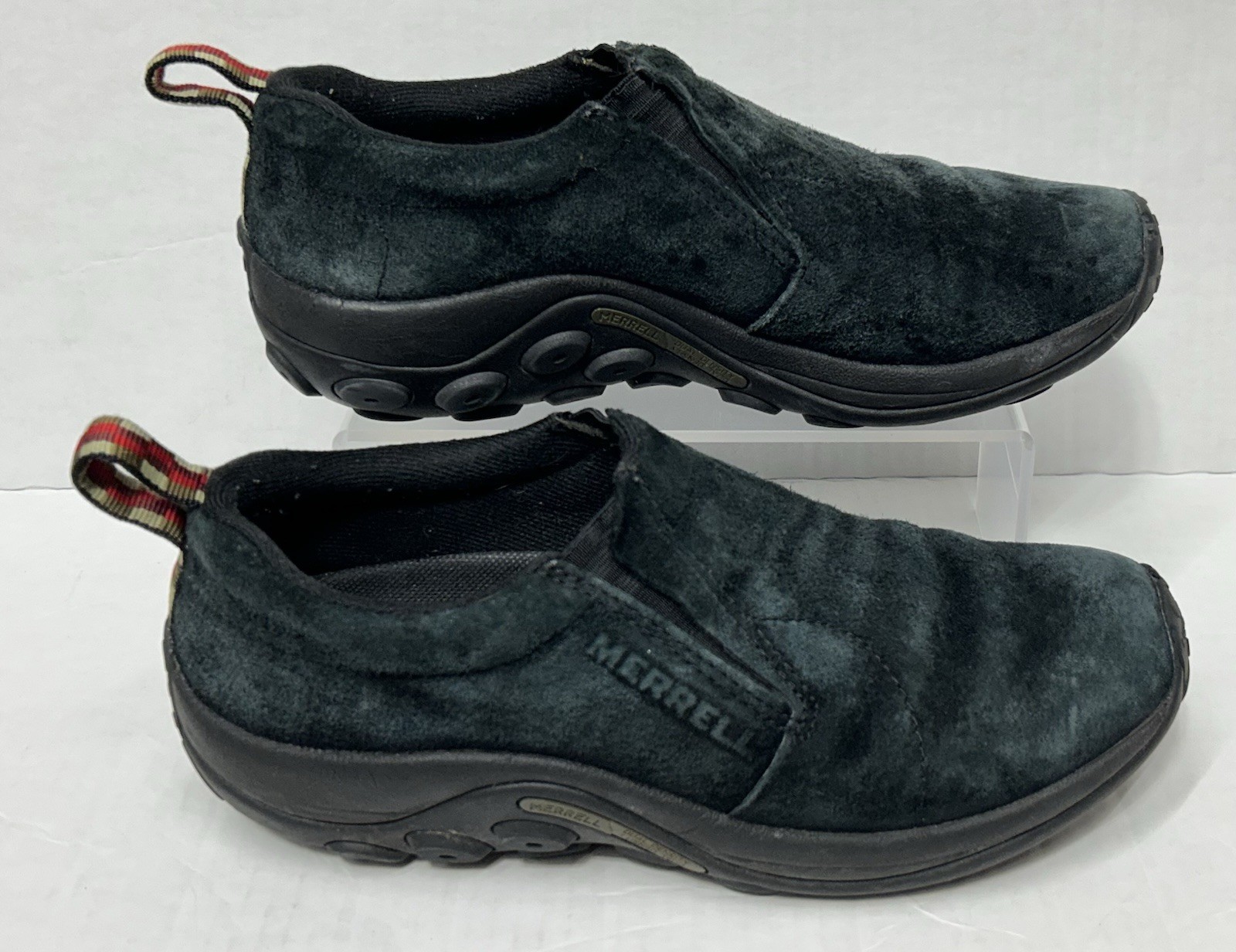 Merrell Jungle Moc scarpe slip on donna taglia 9 5 Midnight nero scamosciato J60826