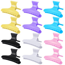 12 Pack Butterfly Hair Clamps Clips Hair Claw Clips Salon Pro Section Clip for S