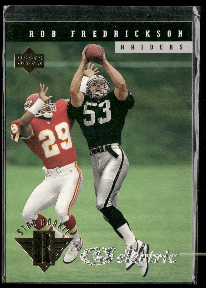 1994 Upper Deck Electric Rob Fredrickson RC #30 Los Angeles Raiders