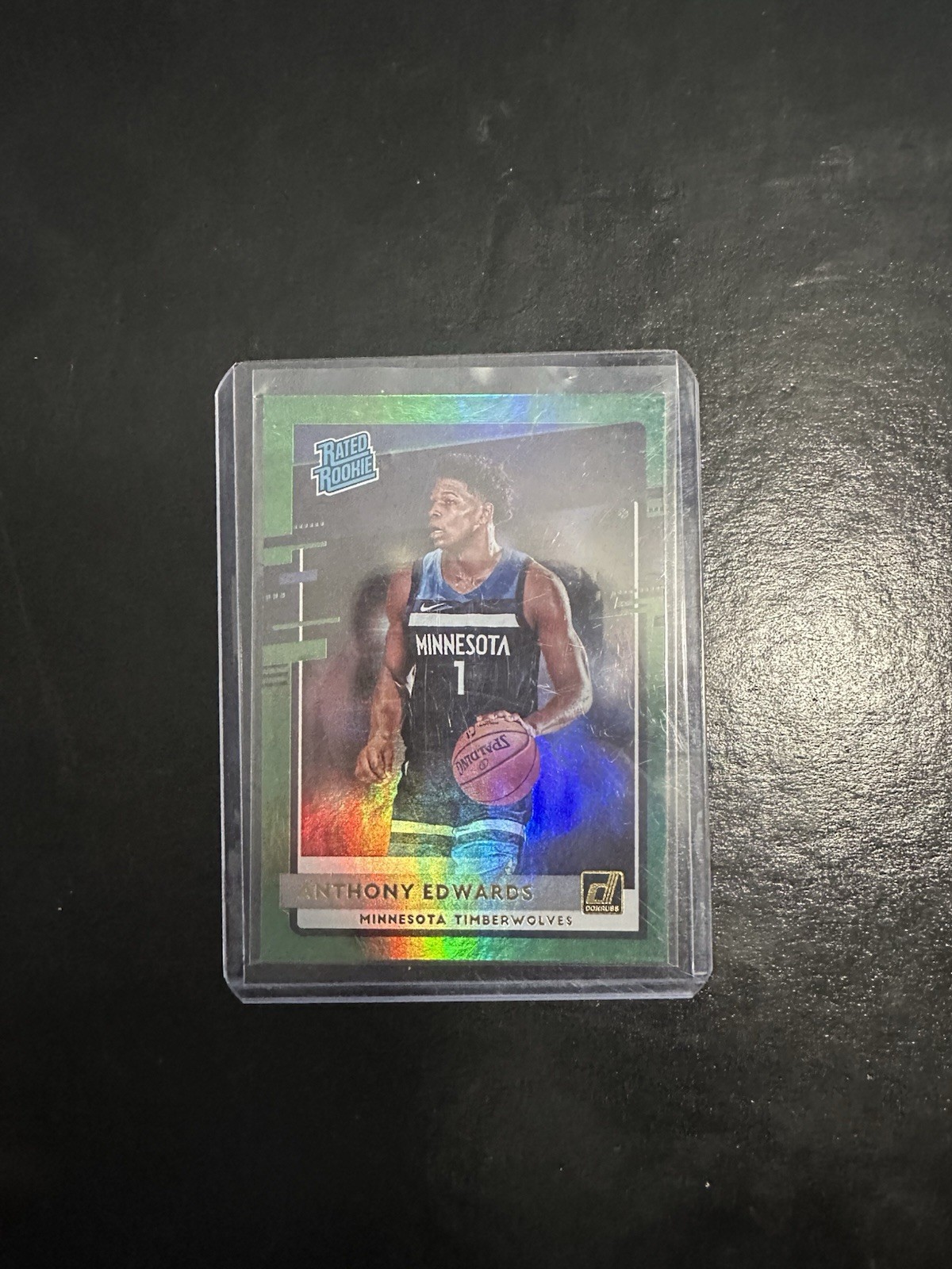 2020-21 Panini Donruss - Rated Rookies Anthony Edwards #201 Green Flood (RC)