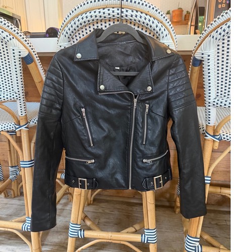Kids Faux Leather Moto Biker Jacket