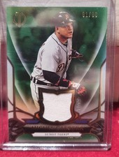 2016 Topps Tribute - Tribute Relics Miguel Cabrera Green #TR-MC 1/99 Game Used