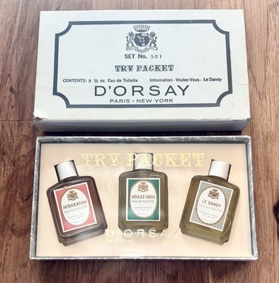 Vintage D Orsay Perfume Set No 501 Mini Intoxication Voulez Vous Le Dandy