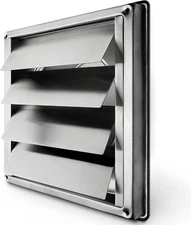 "Calimaero® VKE 6"" Inch Dryer Vent Cover Stainless Steel Grille Dryer Vent Exte