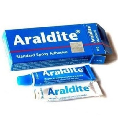 Colla Epossidica Trasparente Araldite Standard, 13g (resina 7g + Indurente 6g), Per Incollaggi Forti