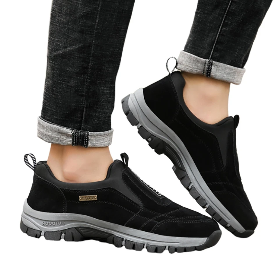 Herren Wanderschuhe Weite - Bequeme Slipper Sneaker Outdoor Männer 39-50 - Bild 3 von 4