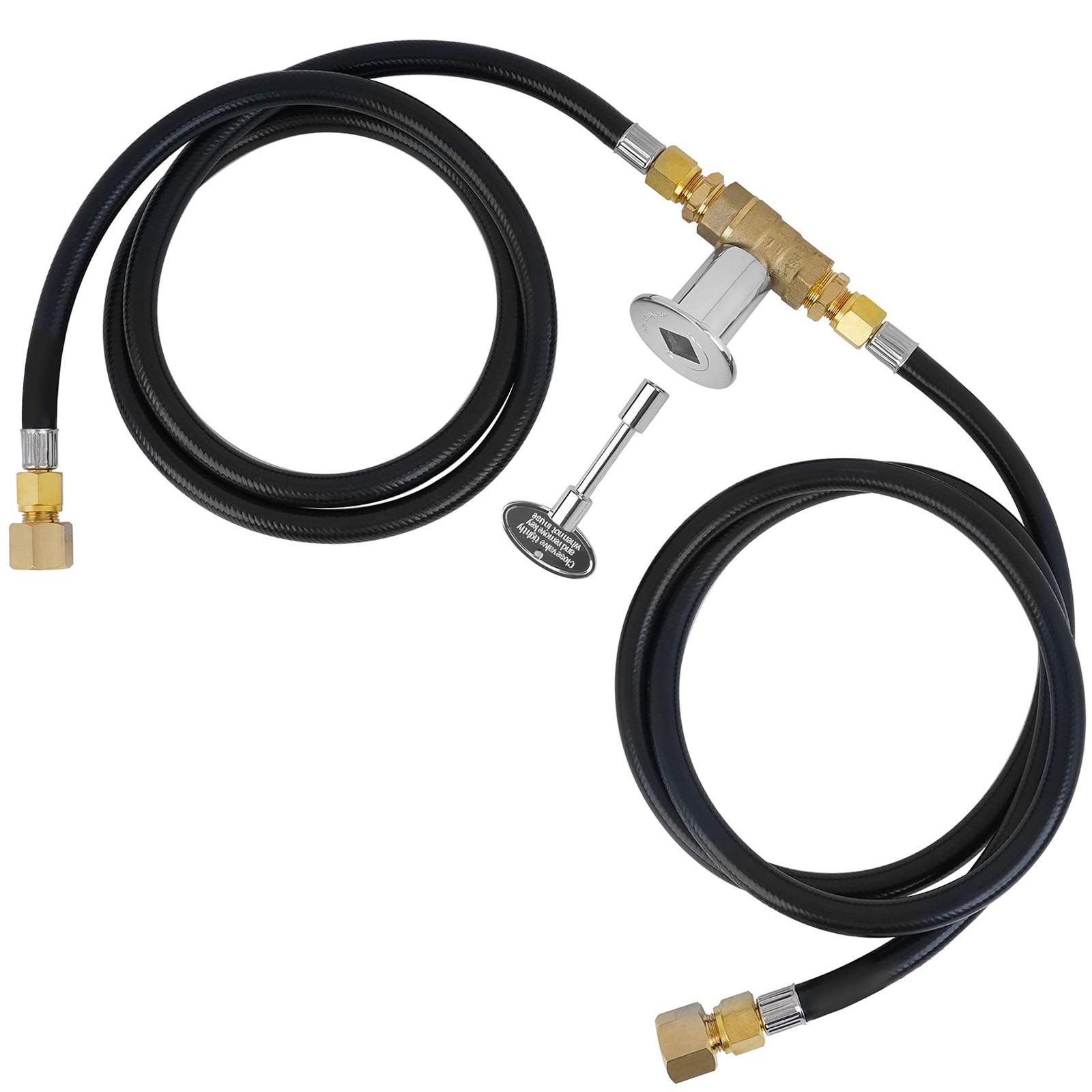 Skyflame Natural Gas Connection Hose Complete NG Fire Pit Installation Kit fr...