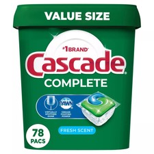Cascade Fresh Scent Complete ActionPacs Dishw...