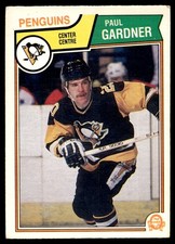 1983-84 O-Pee-Chee VTG OPC Set Break Paul Gardner Pittsburgh Penguins #280