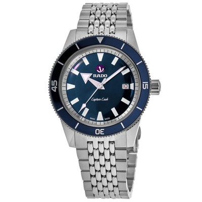 New Rado Captain Cook Automatic Blue Dial Stainless Steel Men's Watch R32505203