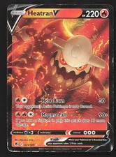 Heatran V 025/189 Astral Radiance Holo Ultra Rare Pokemon Card DMG
