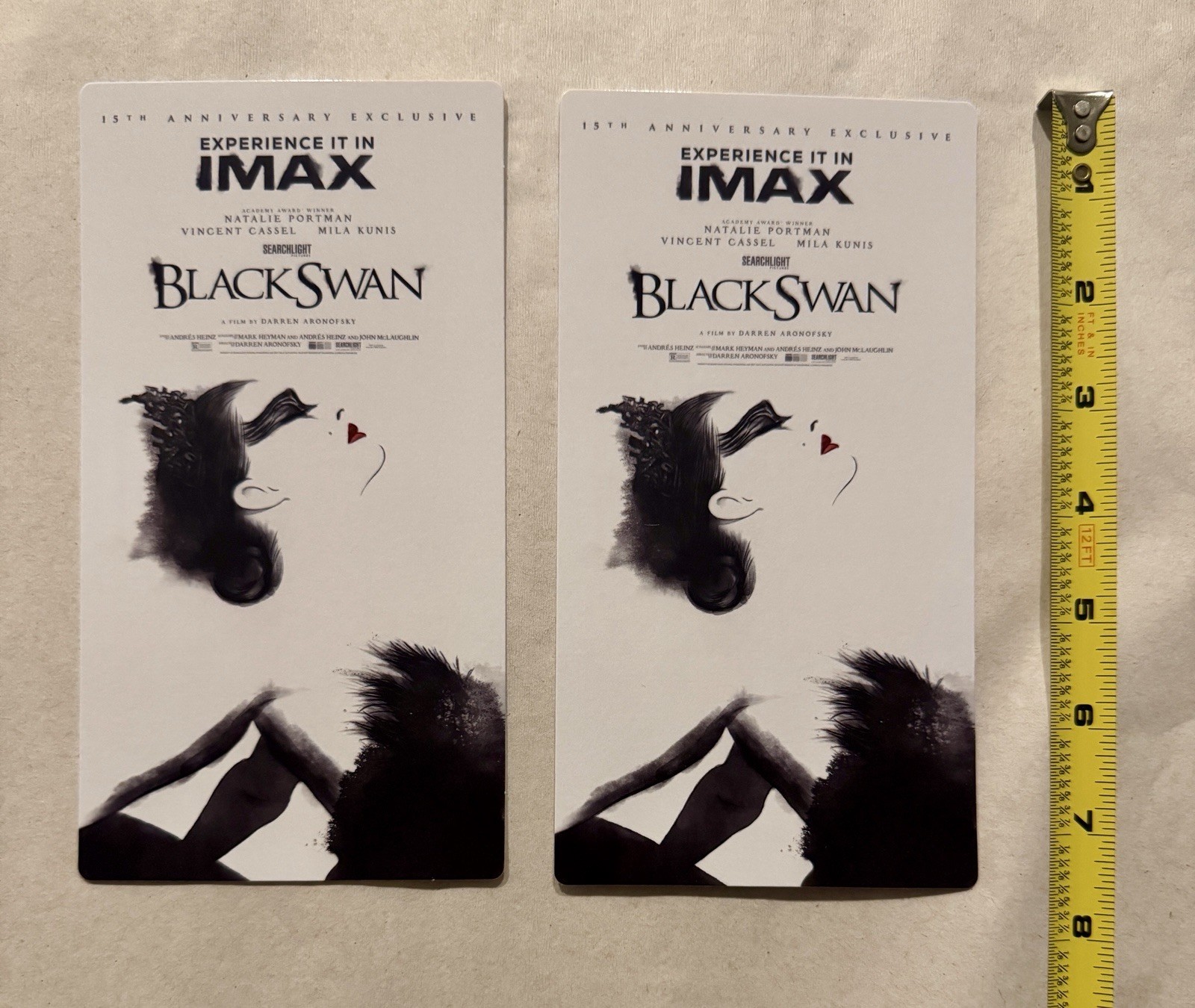 Black Swan 15th Anniversary AMC IMAX Collectible Tickets (2 Tickets Per Order)