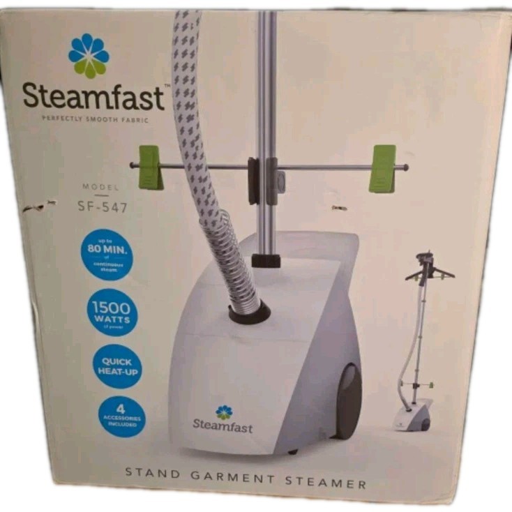 NEW-Steamfast SF-547 Full-Size Stand Garment Steamer - 1500W