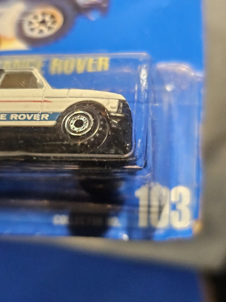 #103 BLUE CARD RANGE ROVER HOT WHEELS RARE NEW 1991 - Image 3 of 4