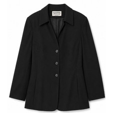 Gianni Woman Essentials Black Blazer Vintage 90s Made in USA Office Siren 16