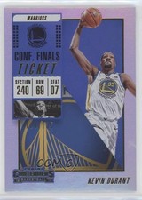 2018-19 Panini Contenders Conference Finals Ticket 124/135 Kevin Durant #8 s3g