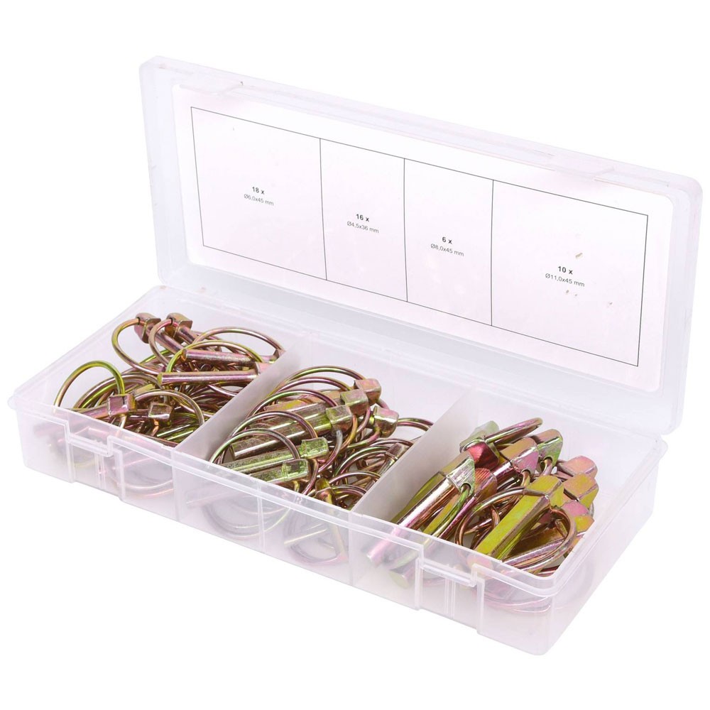 KS Tools Lynch Pins Assortment, 50 Pcs