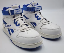 Reebok Men's Composite Toe Work Shoe RB4193 White/Blue Size 8.5 High Tops