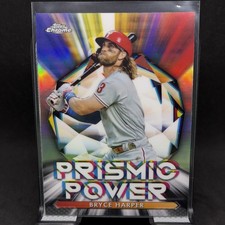 2021 Topps Chrome - Prismic Power Bryce Harper #PP-4 Philadelphia Phillies