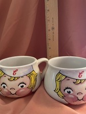 VTG. CAMPBELLS KIDS SOUP MUGS BOWLS Microwave Dishwasher. Displayed only. VTG