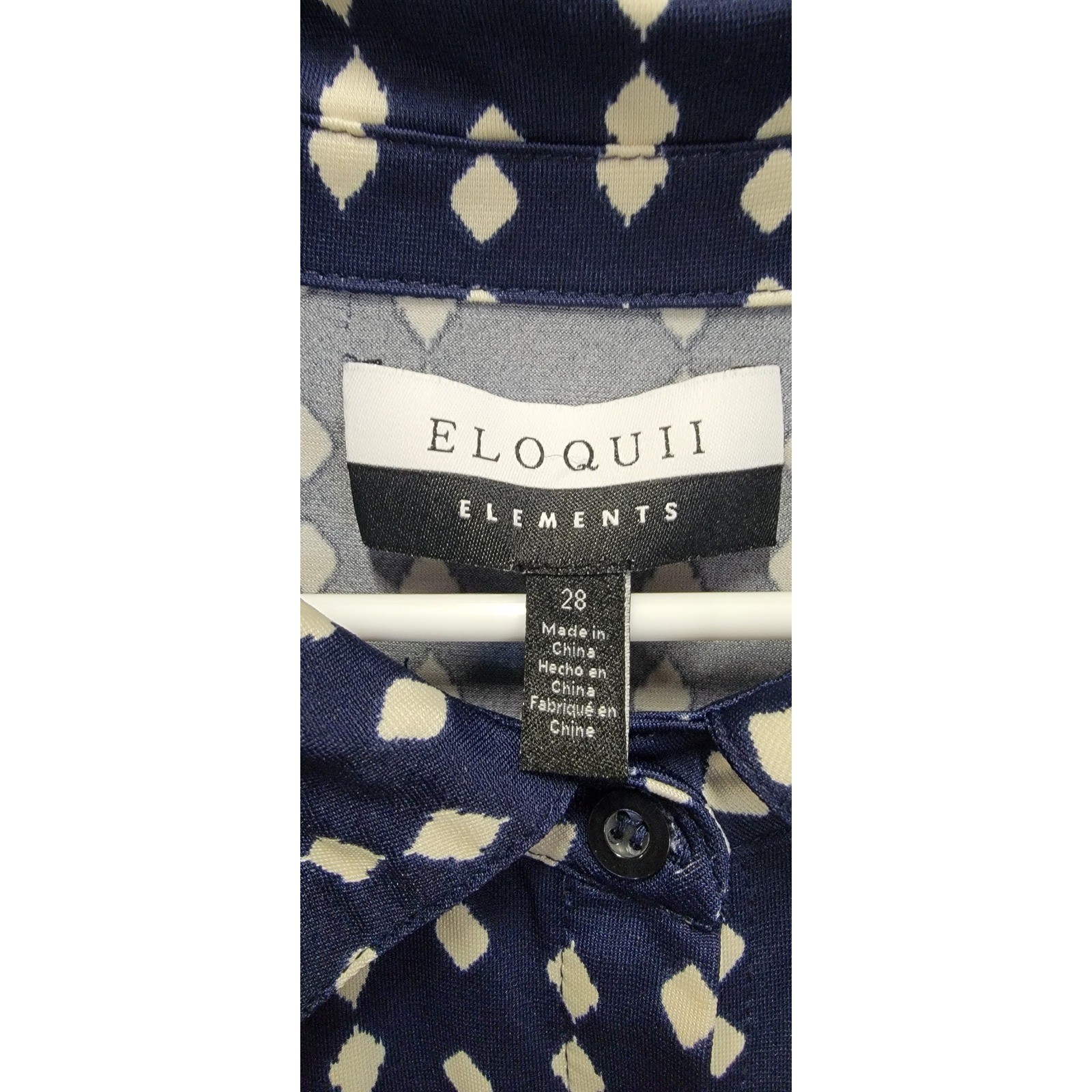 Eloquii Elements Front Button-Up Diamond Shapes M… - image 7