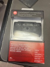 Motorola SYN3104B T215 Black Bluetooth Portable Car Speaker Phone Visor Clip