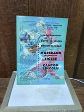 Massilon Tigers Canton Lion Dover Marion Doubleheader Football Program Ohio 1966