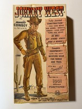 Vintage Marx 1965 Johnny West Figure Original Box Near Complete Set 2062