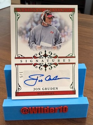Jon Gruden National Treasures Signatures 1/5       no. SIG-JGN