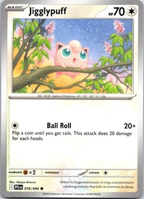 Jigglypuff Common ME02: Phantasmal Flames 076/094 NM