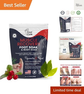 Foot Soak with Epsom Salts   All-Natural Blend for Relaxing Foot Care   Softe...