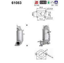 KATALYSATOR FÜR KIA STONIC (YB), KIA RIO IV (YB, SC, FB) - AS 61083