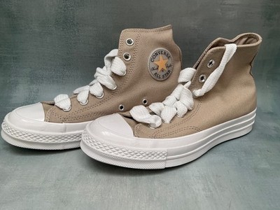 Converse All Star Hi Top 1970s Coastal Dune Papyrus White Sneakers W/8
