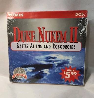 DUKE NUKEM II Titanium Seal Radio Shack Softkey 3.5'' Disk Dos IBM pc game New 