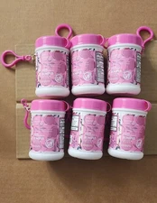 6-Biopure Antibacterial Travel Size Hand Wipes Keychain GOING BACK TO SCHOOL HTF
