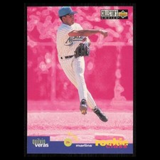 Quilvio Veras Rookie #8 1995 Upper Deck Collectors Choice Florida Marlins Card. rookie card picture