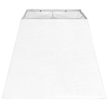 White Lamp Shade, 8''x8''Top 13''x13''Bottom 10'' Height, Square Lampshade La...