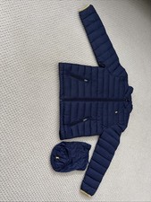 Polo Ralph Lauren kids Blue And Yellow Puffer Jacket Size 10-12 M Kids