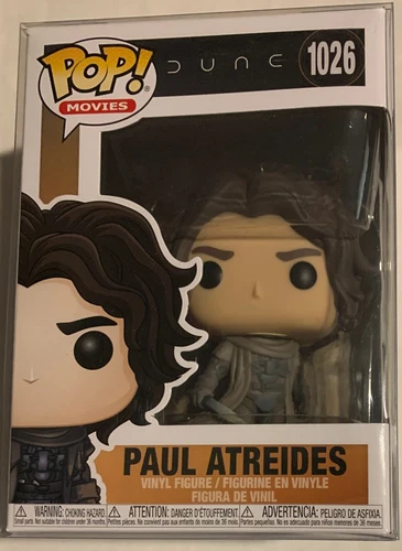 FUNKO POP MOVIES DUNE PAUL ATREIDES #1026 + POP PROTECTOR TIMOTHEE CHALAMET