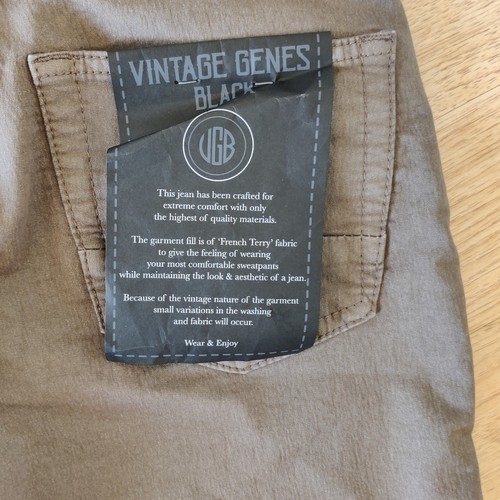 Vintage Genes Black French Terry Denim Slim Fit Men's Shorts Sz 28W Dark Gray - Picture 5 of 9