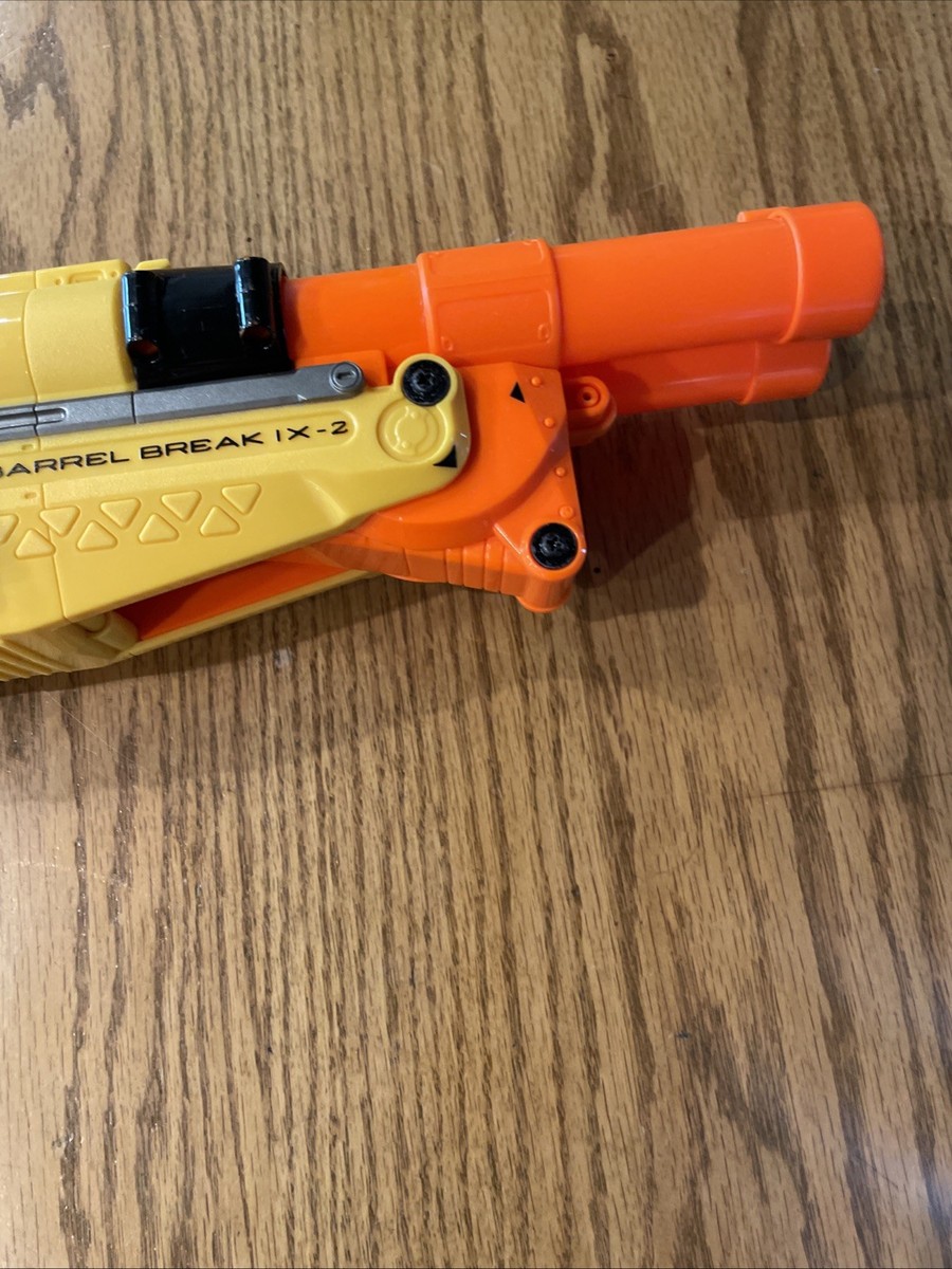 NERF N-Strike BARREL BREAK IX-2 Shotgun Blaster Gun Yellow 2009