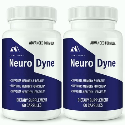 NeuroDyne Capsules - Brain, Memory & Focus Support Supplement - 2 Pack