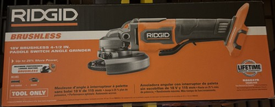#ad #ad RIDGID R86047B 18V Brushless 4 1 2quot; Paddle Switch Angle Grinder Tool Only $95.69